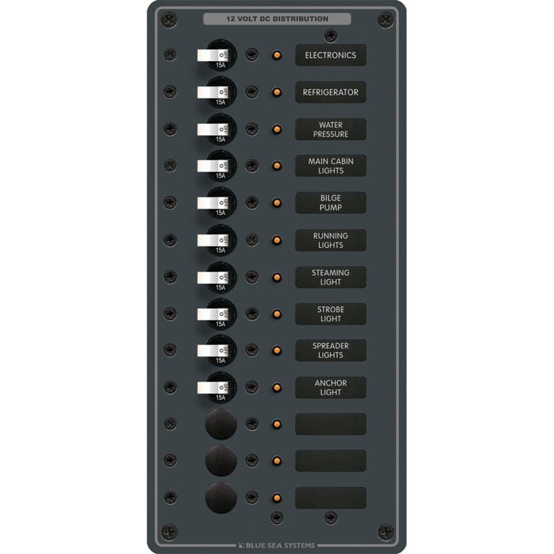 Panel de interruptores