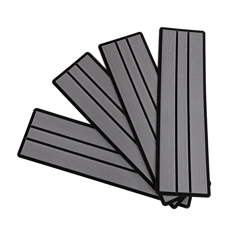 Kit de Peldaños de Teca SeaDek - Storm Gray / Black